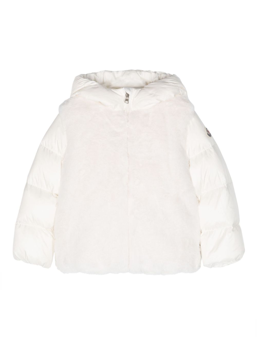 Moncler Enfant Natas teddy-fleece padded coat - White