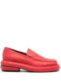 Eckhaus Latta 50mm square-toe leather loafers - Red