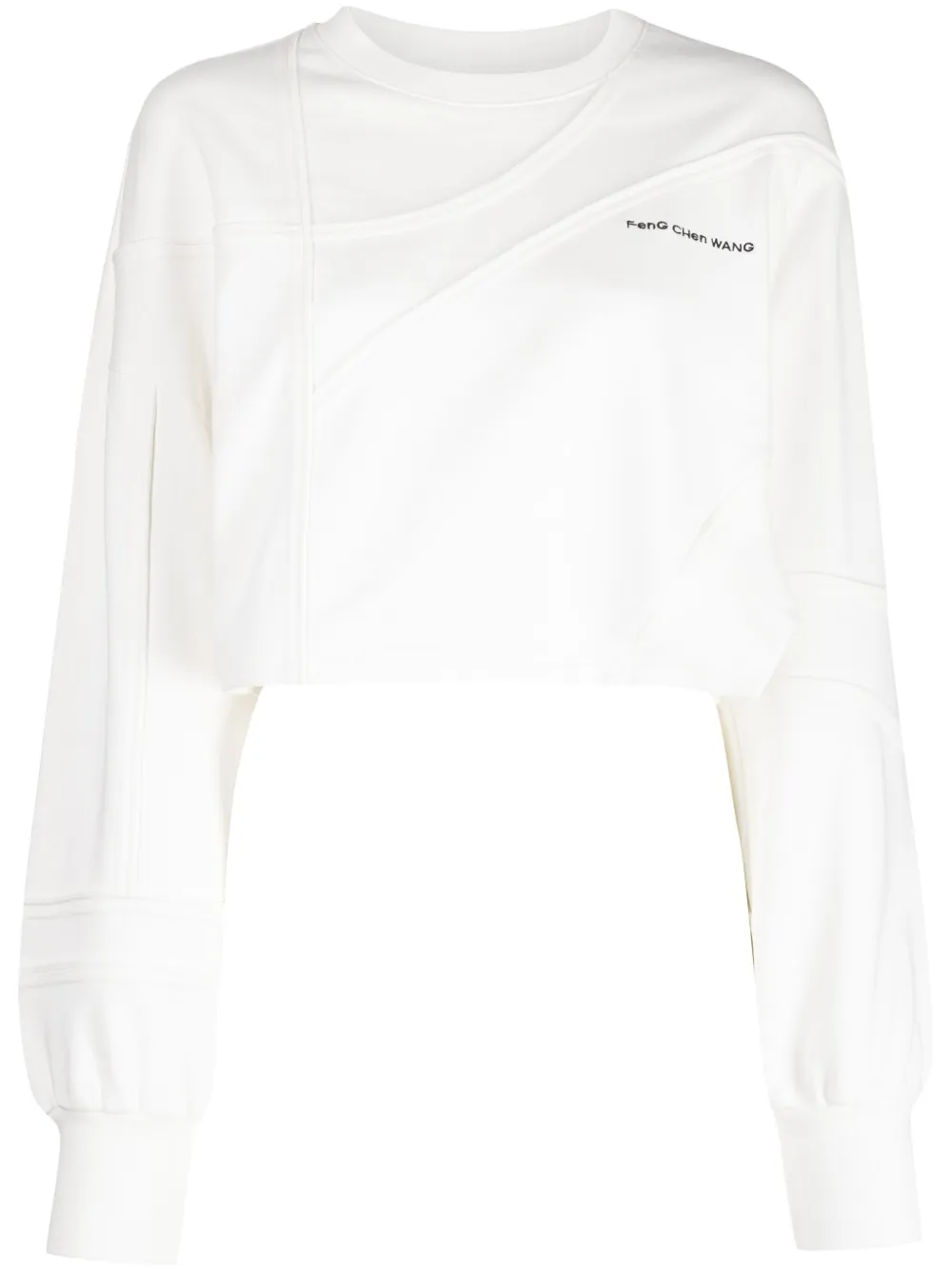 Feng Chen Wang Sweater met geborduurd logo Zwart