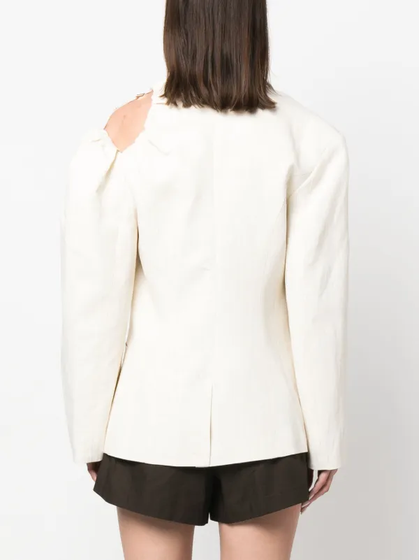 【送料&関税込】Jacquemus Asymmetric Sleeve Blazer 5B367620-44FA-4D90-86D2-