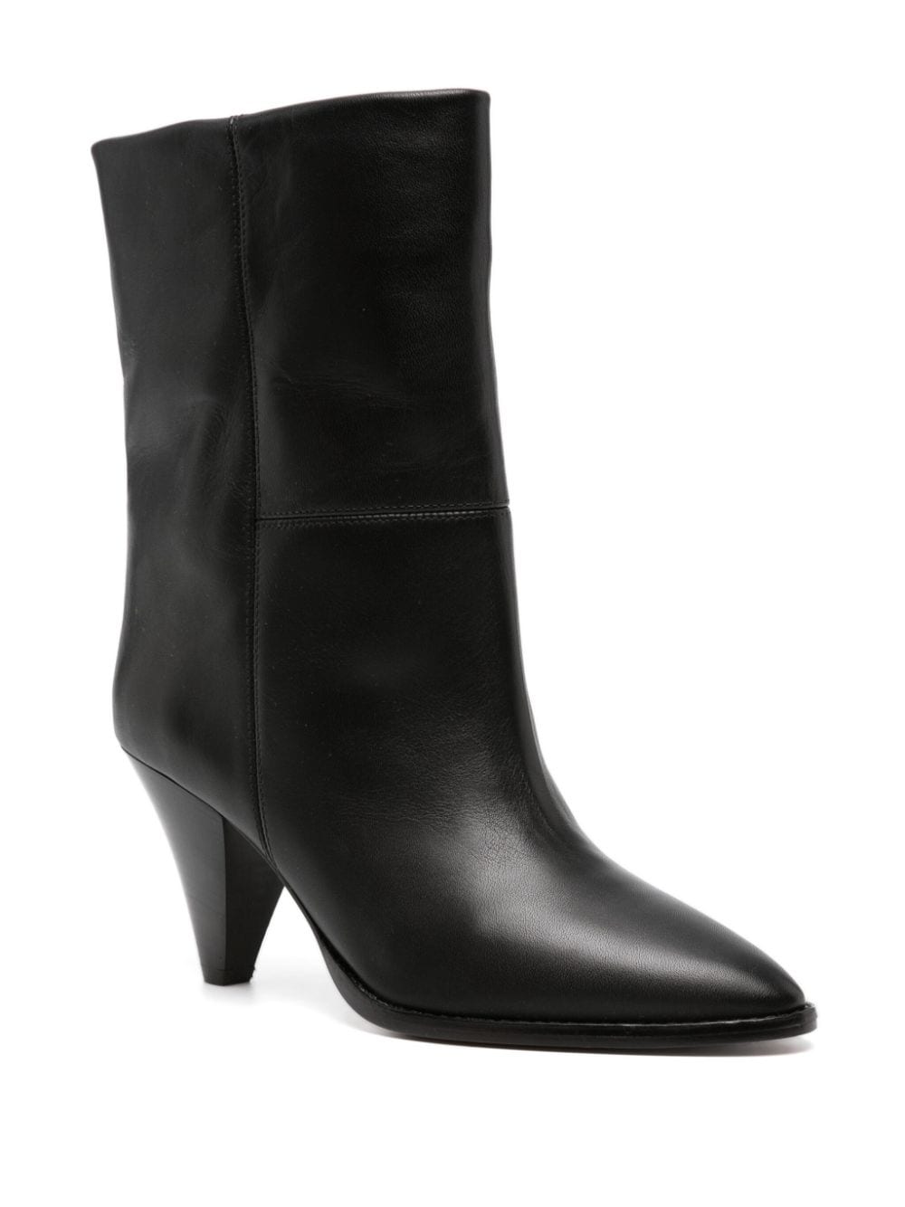 ISABEL MARANT calf leather slip-on boots - Zwart