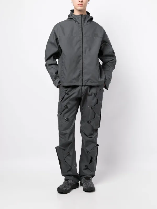 Olly Shinder logo-print Hooded Rain Jacket | Grey | FARFETCH JO