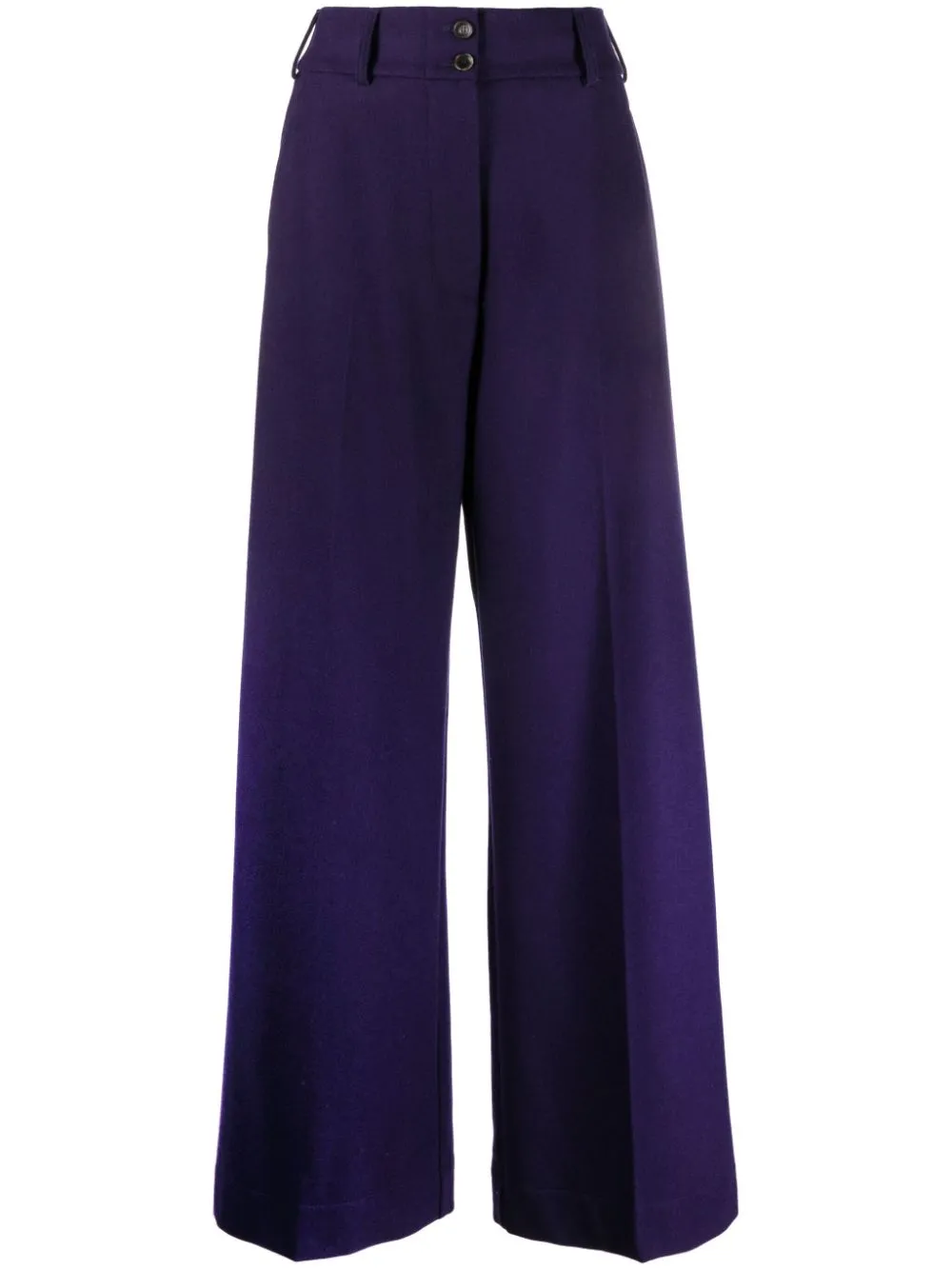 Etro High-waisted Flared Trousers In Purple