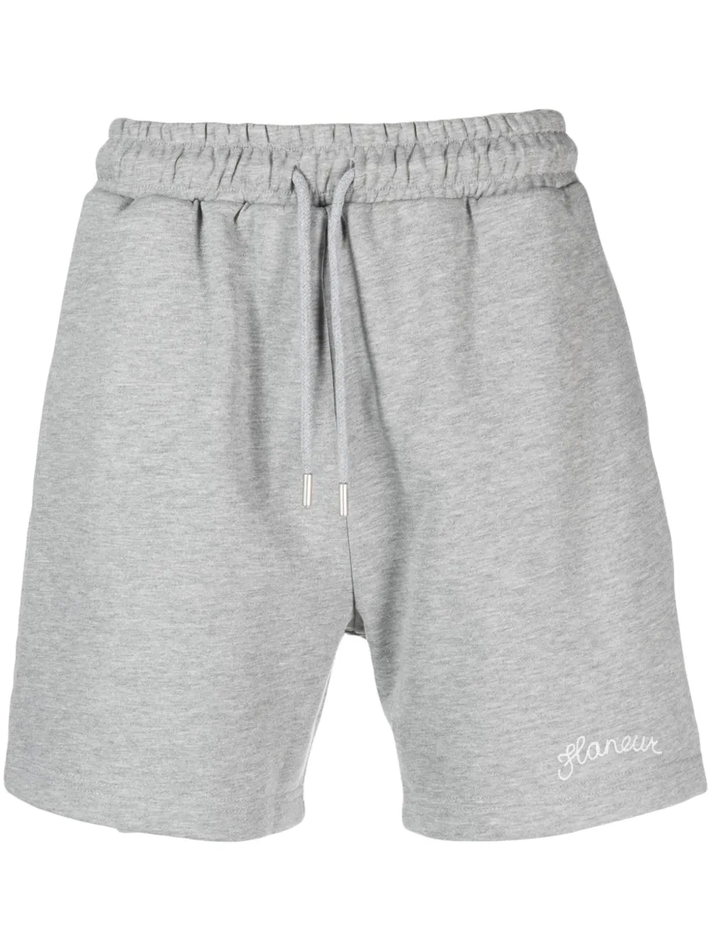 FLANEUR HOMME SIGNATURE COTTON TRACK SHORTS
