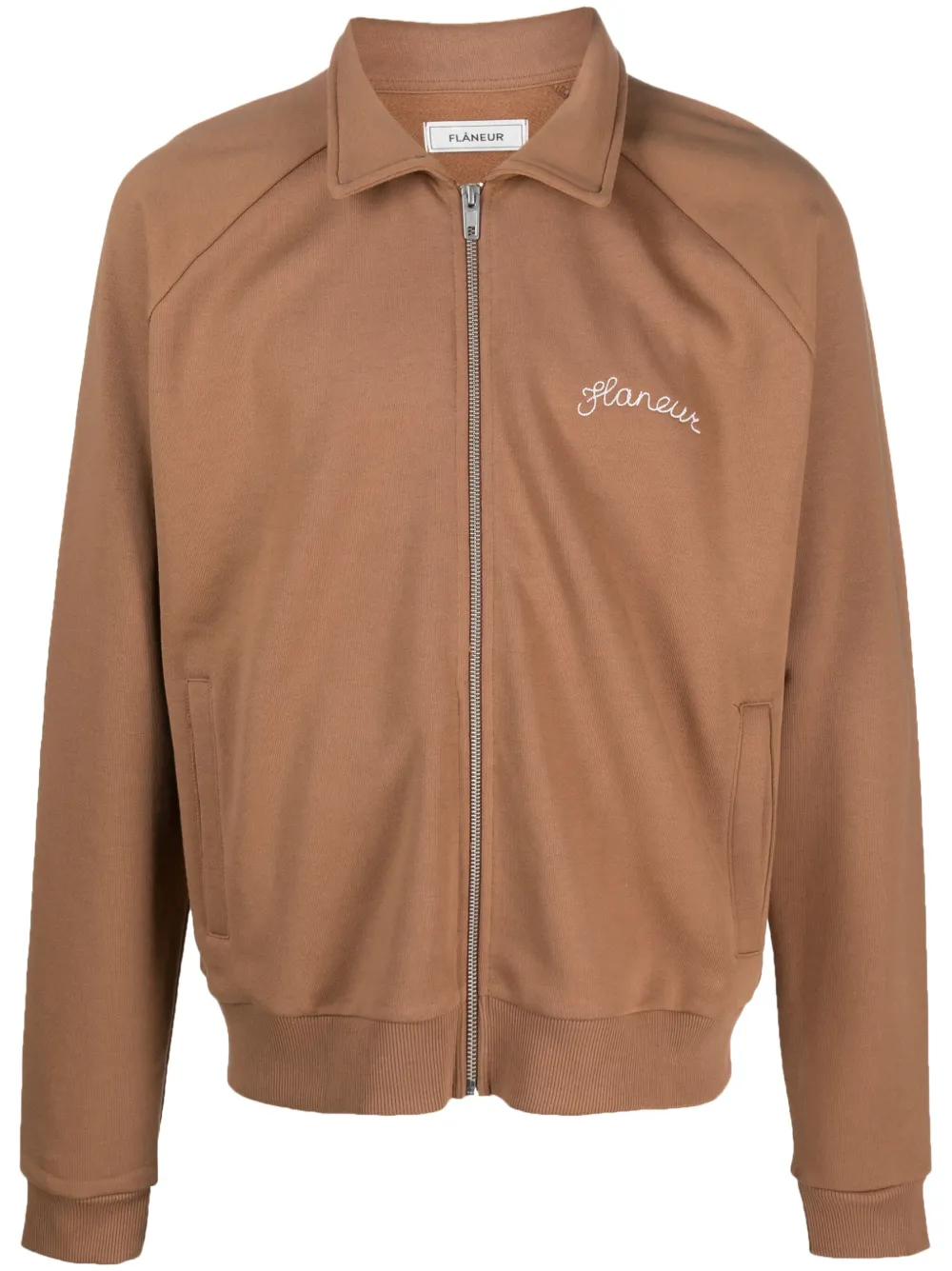 FLÂNEUR Sweater met rits Bruin