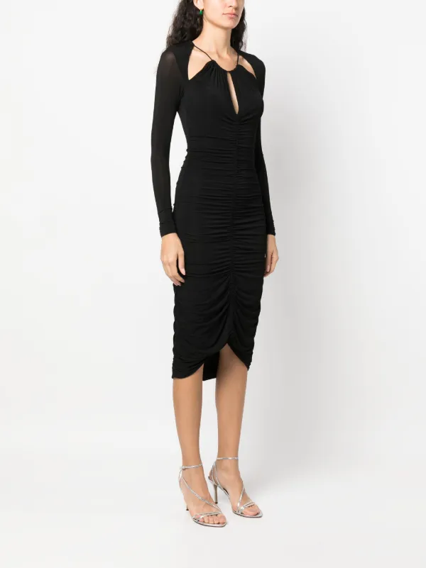 【送料&関税込】Isabel Marant Logane Dress ISABEL MARANT Logane cut-out Midi Dress | Black | FARFETCH