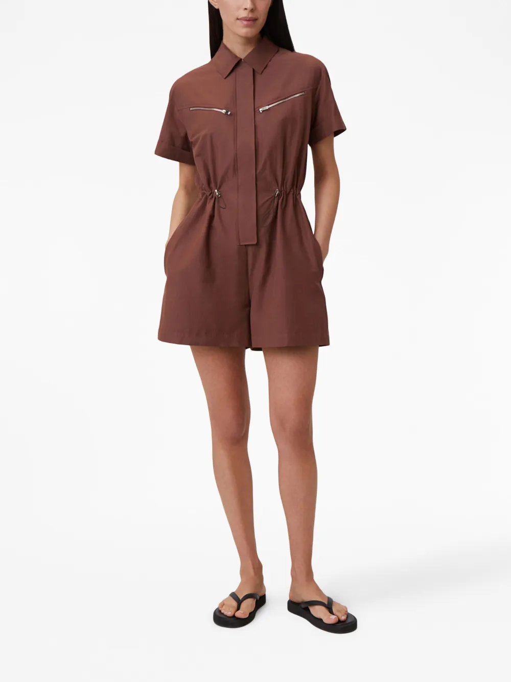 12 STOREEZ Playsuit met korte mouwen - Rood