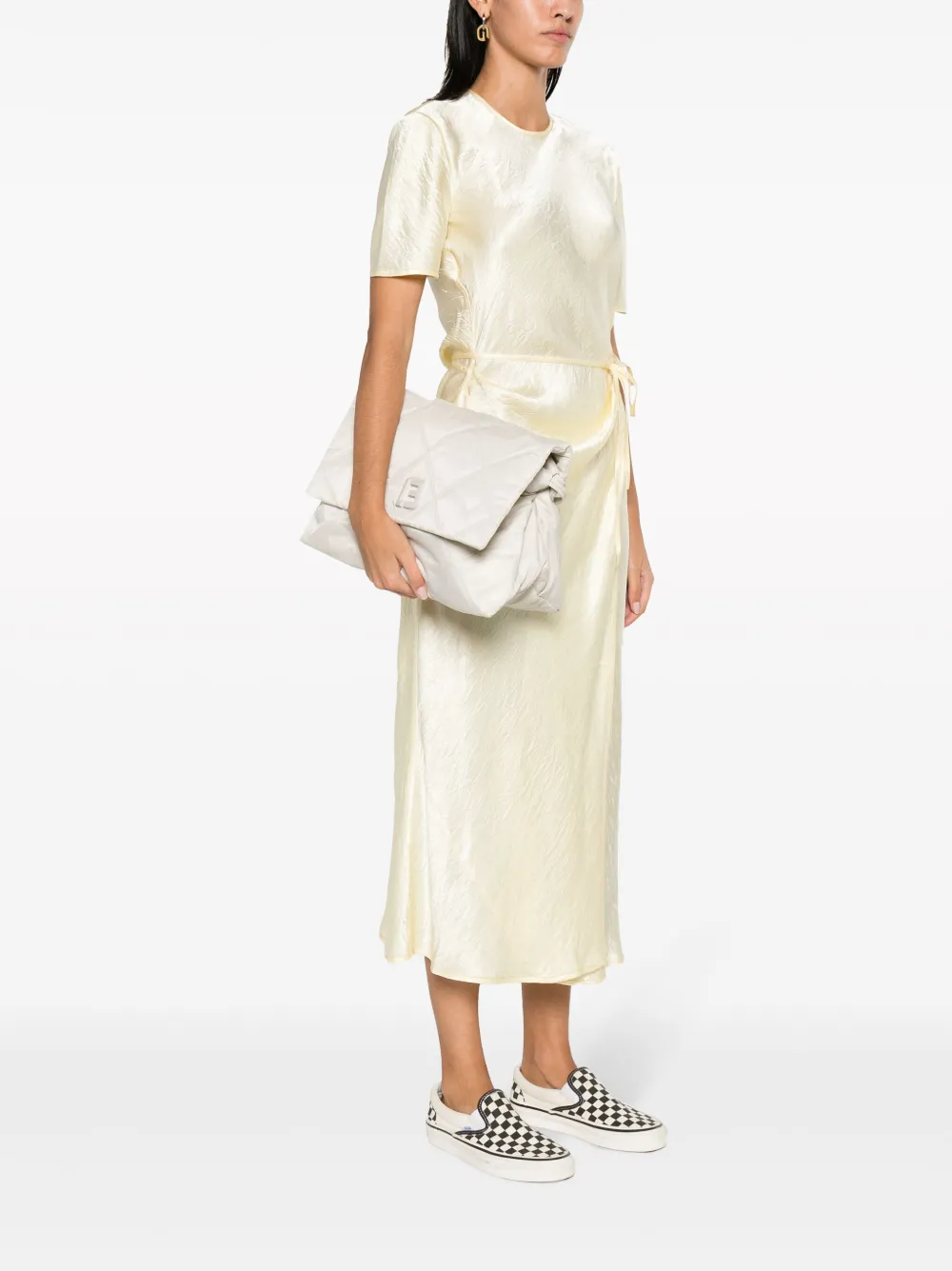 Bimba y Lola Leren schoudertas - Beige
