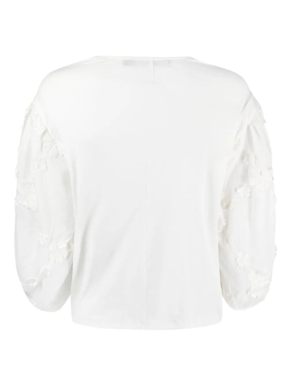 Bimba y Lola Blouse met geborduurde bloemen - Wit