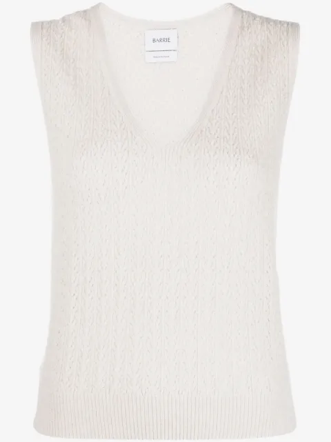 Barrie top de cachemira con cuello en V