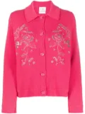 Barrie floral-embroidered beaded jacket - Pink