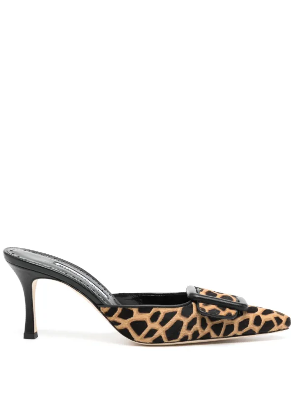 Manolo blahnik best sale leopard print shoes