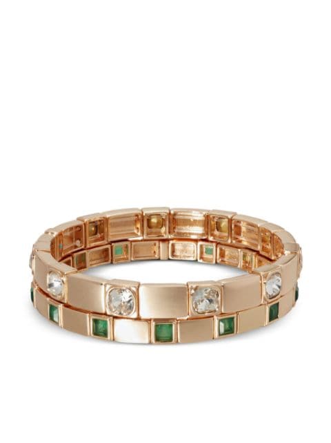 Roxanne Assoulin The Swank Bracelets crystal-embellished bracelets (set of two)