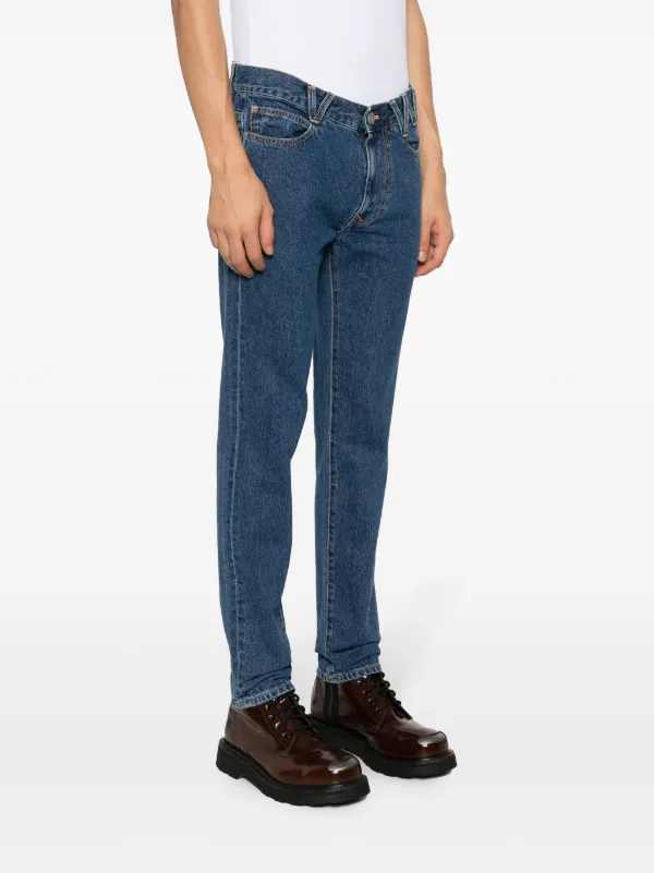 Vivienne Westwood VW-print tapered-leg Jeans | Blue | FARFETCH