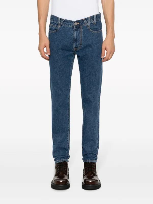 Vivienne Westwood VW-print tapered-leg Jeans | Blue | FARFETCH