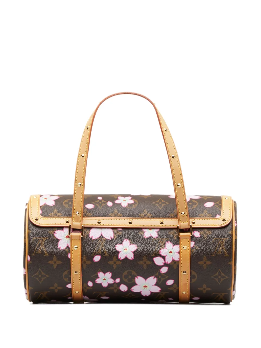 Louis Vuitton x Takashi Murakami Cherry Blossom Papillon handtas - Bruin