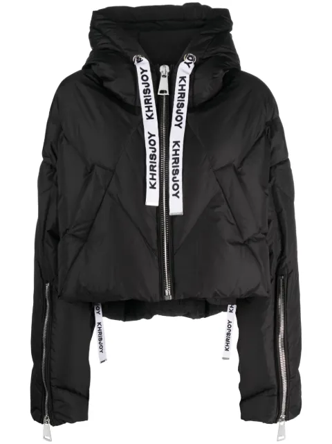 Khrisjoy hooded cropped padded jacket