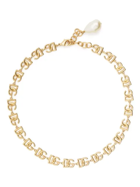 Dolce & Gabbana قلادة سلسلة بشعار DG