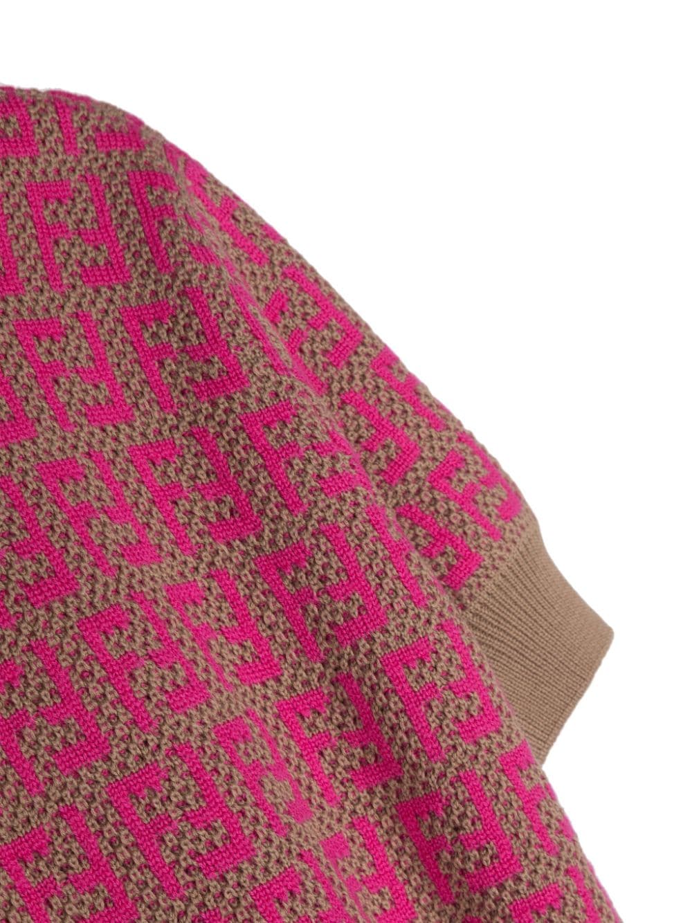 Shop Fendi Monogram-pattern Short-sleeve Jumper In Pink