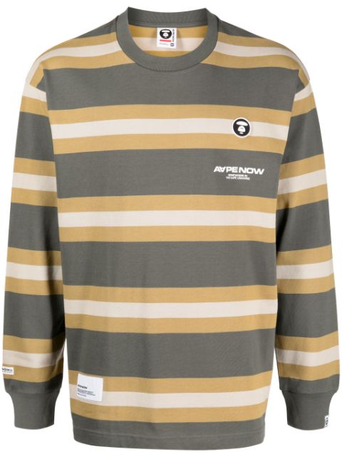 AAPE BY *A BATHING APE striped long-sleeve T-shirt Men