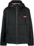 Charles Jeffrey Loverboy Kitty monogram-print padded jacket - Black