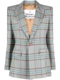 Vivienne Westwood checked single-breasted blazer - Blue