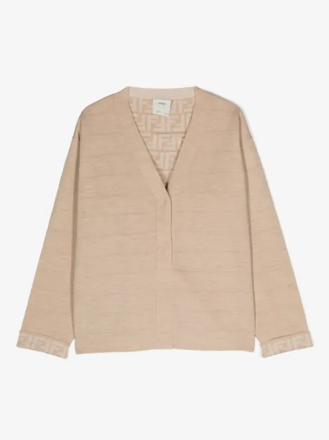 Fendi Kids FF-motif reversible cardigan