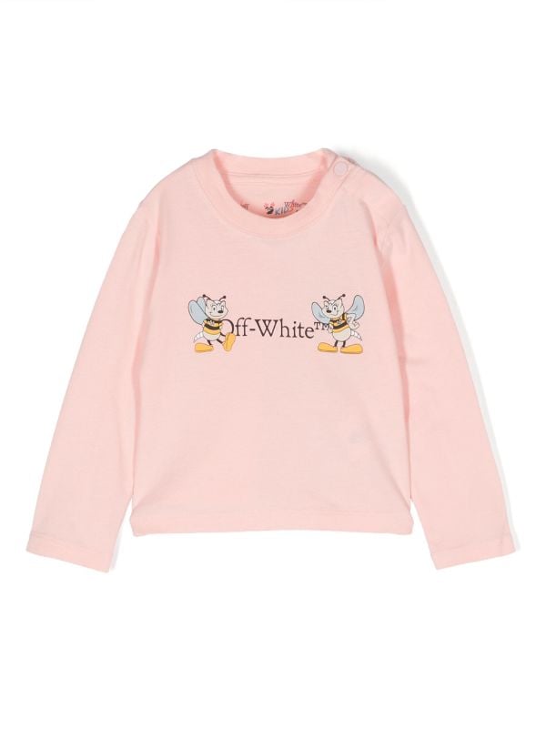 Off-White Kids logo-print Cotton T-shirt - Farfetch