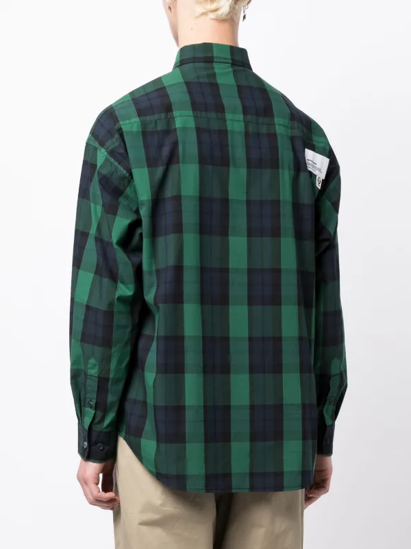 A BATHING APE チェックシャツ AAPE BY *A BATHING APE® チェック シャツ | グリーン | FARFETCH JP