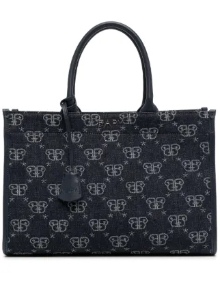 BAPY BY *A BATHING APE® monogram-pattern Denim Shoulder Bag
