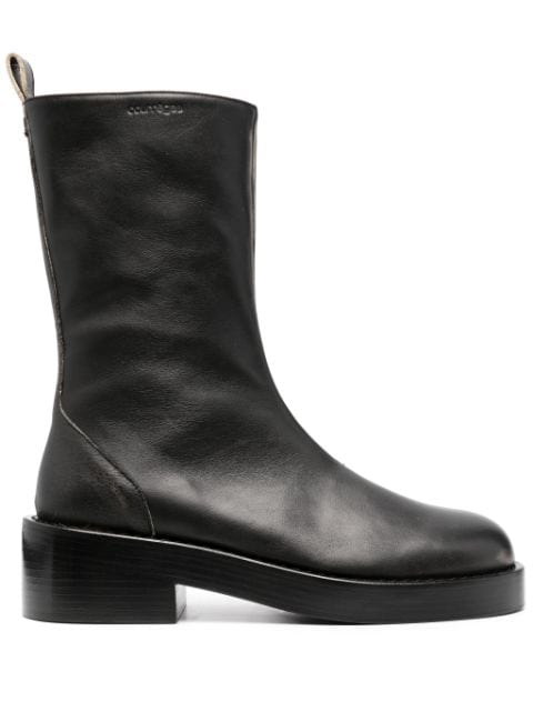 Courrèges 55mm leather ankle boots