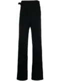 Ottolinger tie-detail organic cotton track pants - Black