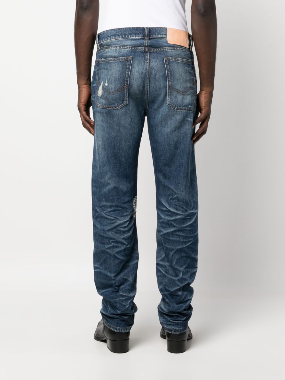 Shop A-cold-wall* Foundry Straight-leg Jeans In Blue