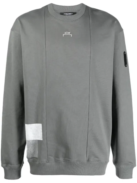 A-COLD-WALL* Brutalist panelled cotton sweatshirt