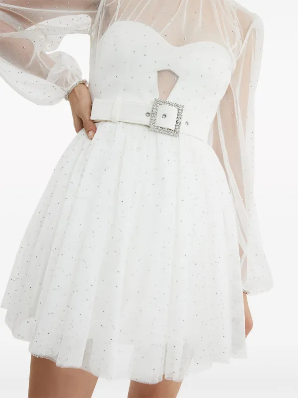 Rebecca Vallance Mirabella crystal-embellished Minidress