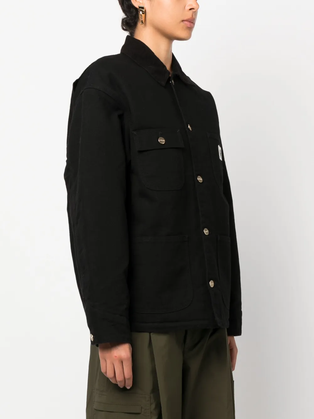 Carhartt Oc Michigan Organic Cotton Jacket In Schwarz