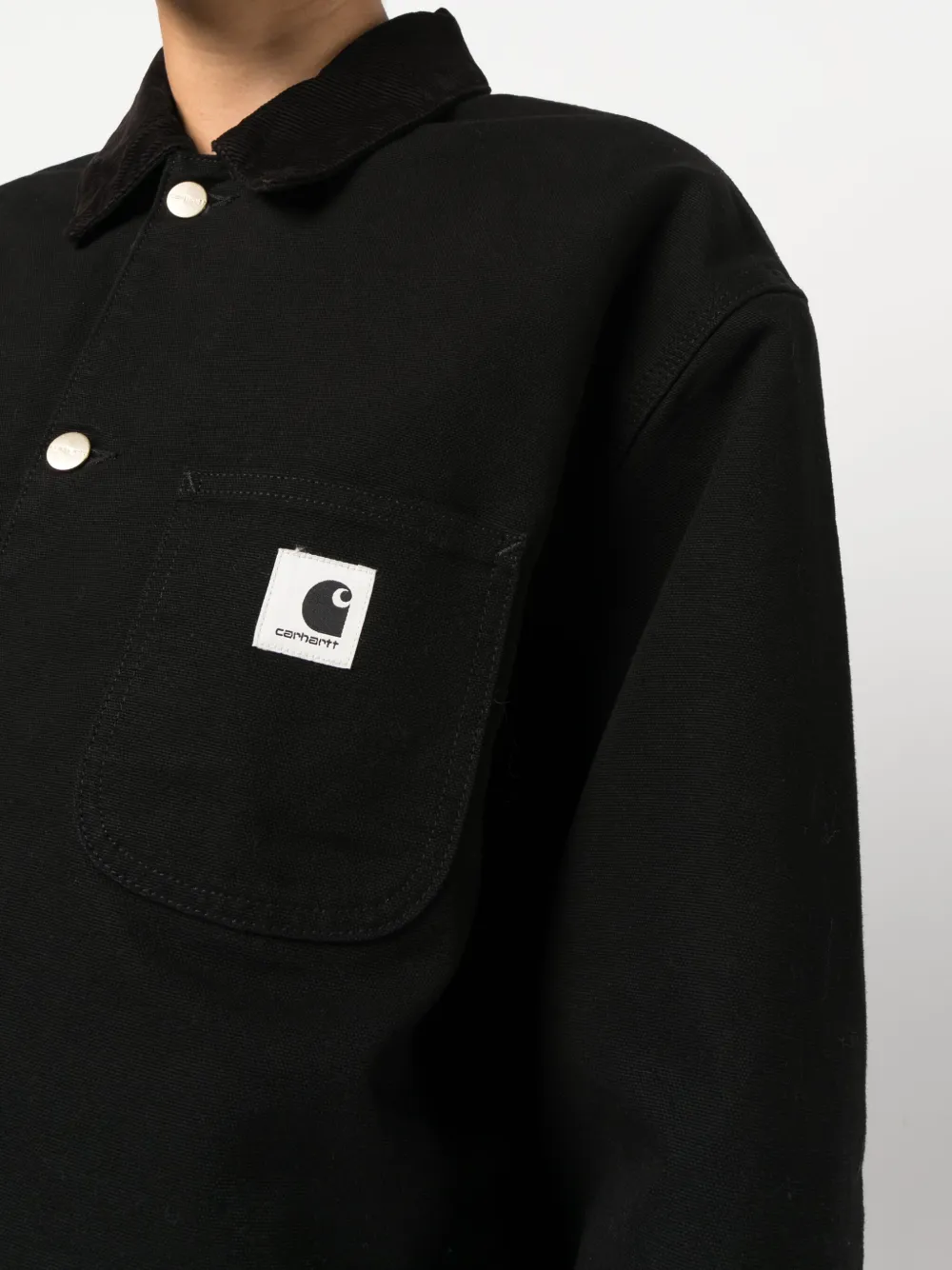 Carhartt Oc Michigan Organic Cotton Jacket In Schwarz