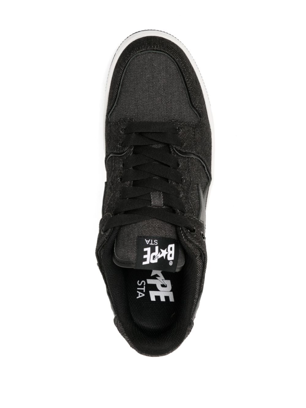 Shop A Bathing Ape Sk8 Sta #2 M2 Low-top Sneakers In Black