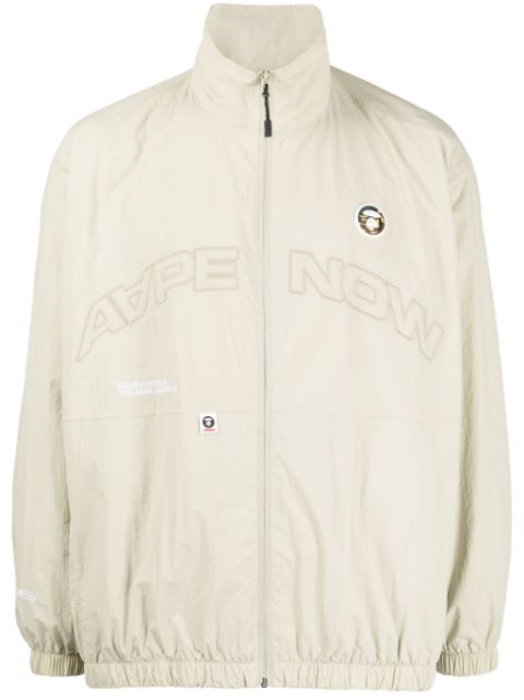 AAPE BY *A BATHING APE logo-embroidered high-neck jacket Men