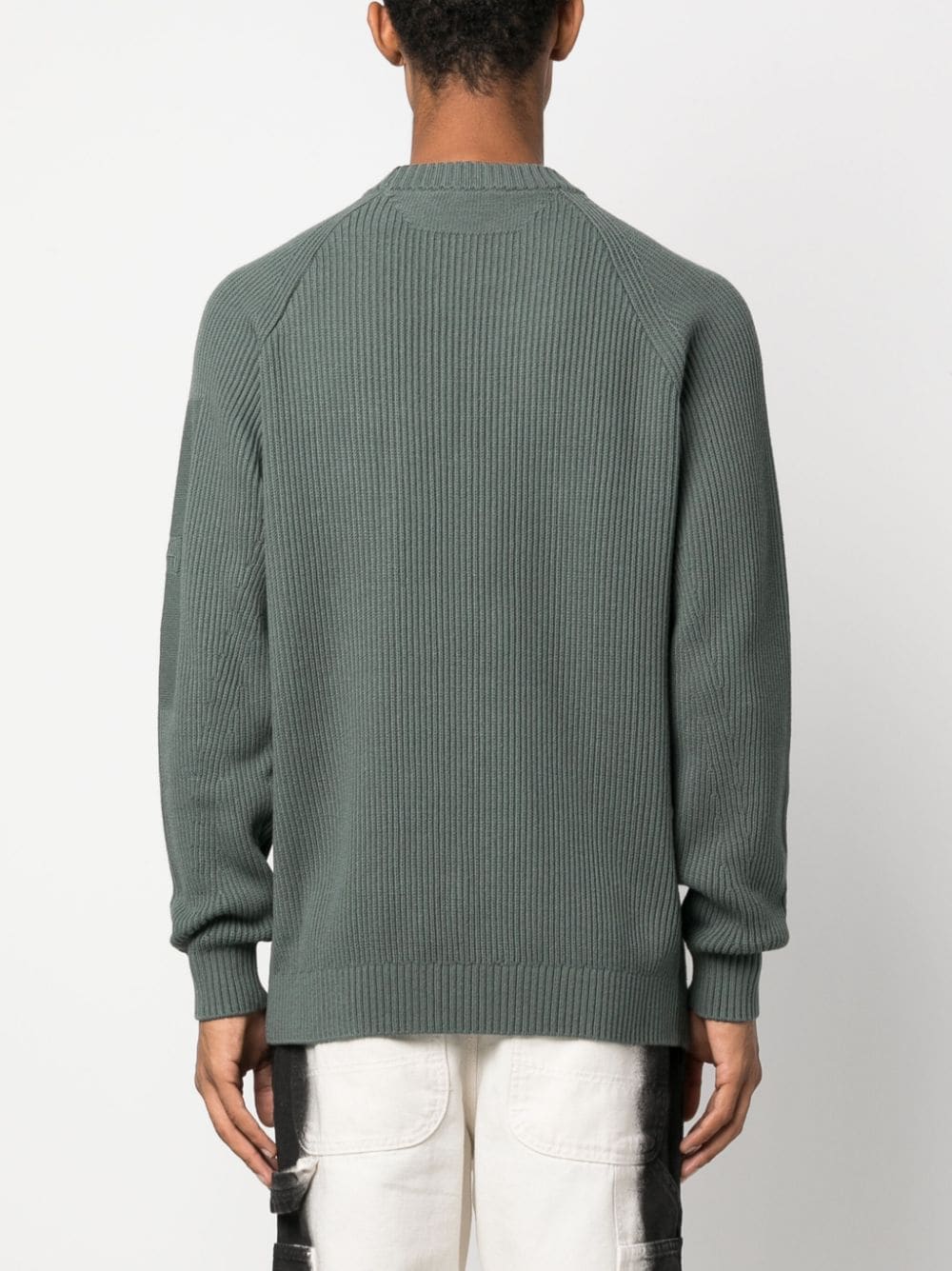 Shop A-cold-wall* Windermere Fisherman's-knit Jumper In Green