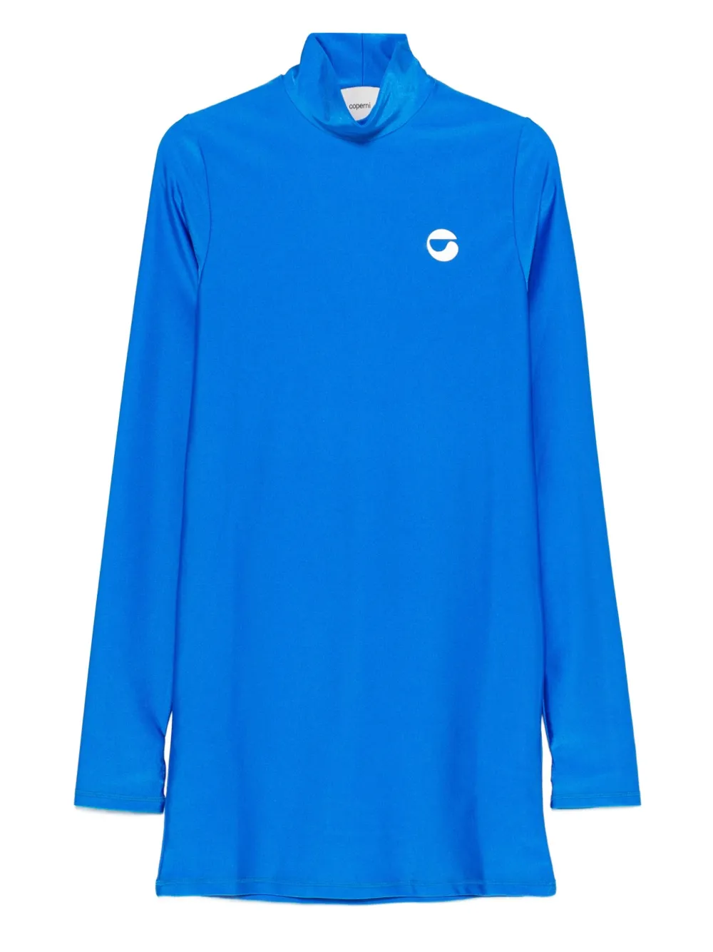 Coperni Mini-jurk met hoge hals Blauw