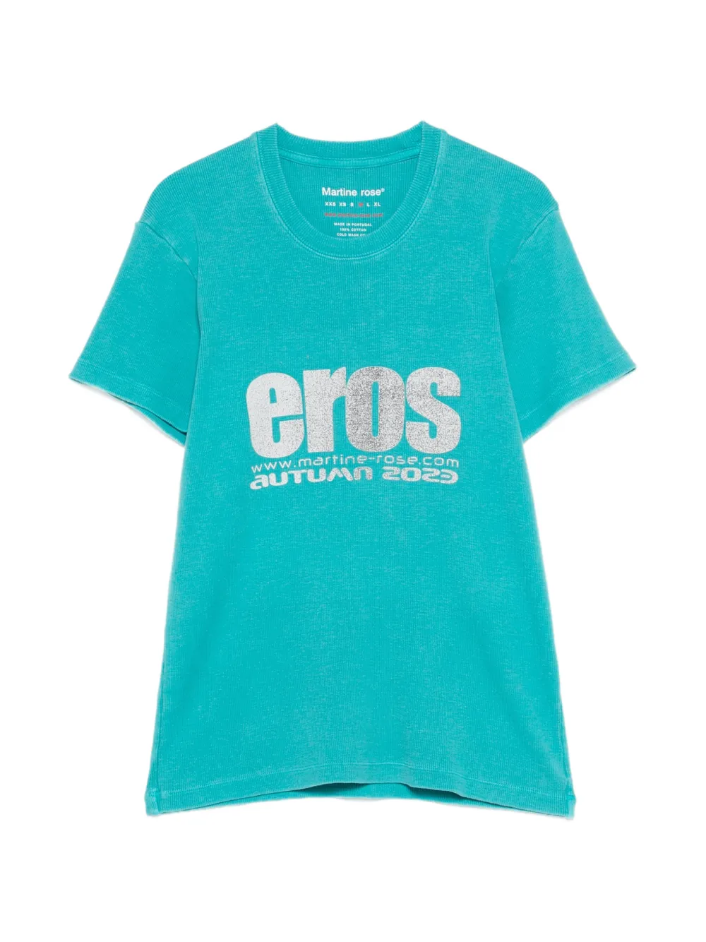 Martine Rose shrunken T-shirt - Blu