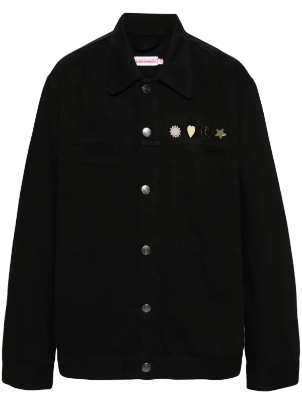 【極美品】CHARLES JEFFREY LOVERBOY デニムジャケット　L Charles Jeffrey Loverboy スタッズディテール デニムジャケット
