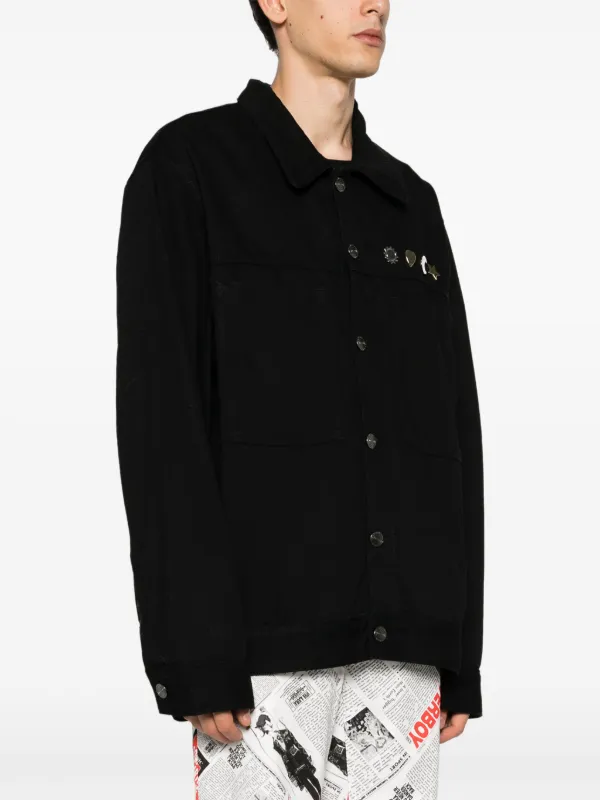 【極美品】CHARLES JEFFREY LOVERBOY デニムジャケット　L Charles Jeffrey Loverboy スタッズディテール デニムジャケット