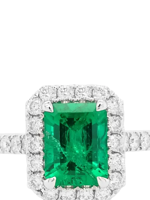 Diamond emerald ring online