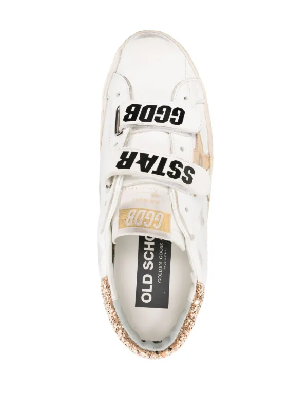 Golden Goose Old School Leather Sneakers | White | FARFETCH