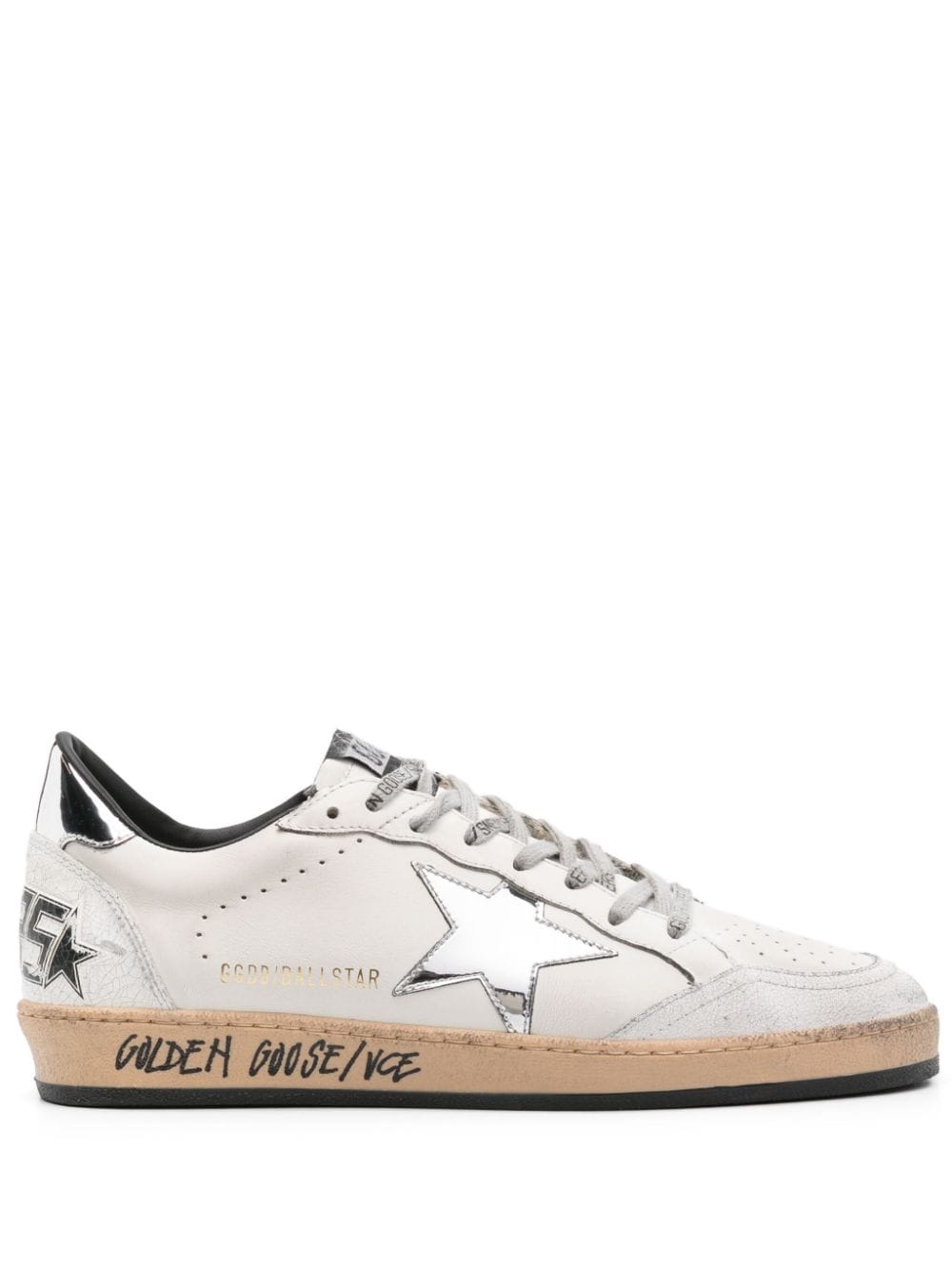 Golden Goose Ball Star leren sneakers Wit