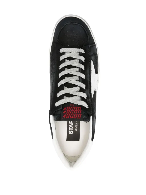 スニーカー STARDAN LEATHER SNEAKERS Golden Goose Stardan Distressed Leather Sneakers | Black