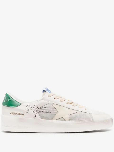 Golden Goose Stardan sneakers med slitageeffekt og stjerneapplikation