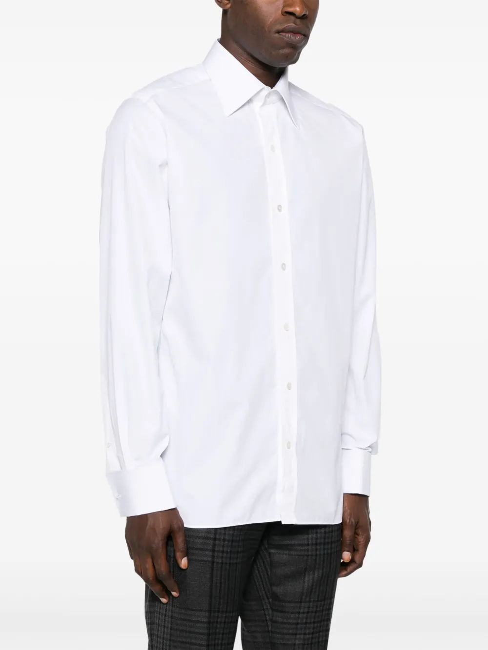 Affordable TOM FORD spread-collar cotton shirt Men